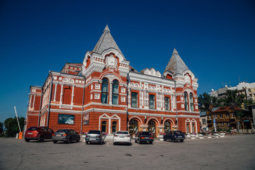 Old historical building of Samara State Drama Theatre