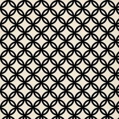 Vintage retro background with black circles pattern