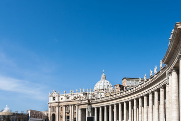 Bernini's colonnades and Saint Peter's