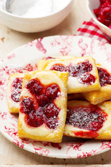 Cherry Cream Cheese Danishes.