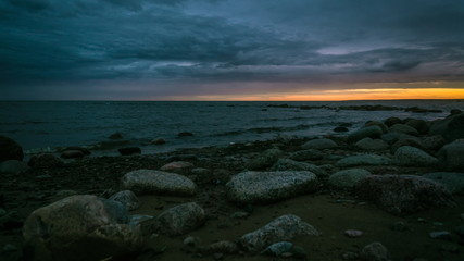 The sea in the Gulf of Finland. Saint Petersburg