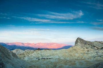 Naklejka premium Zabriskie Point in Death Valley at sunrise, California, USA