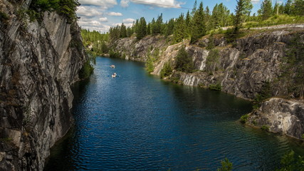 Obraz premium Marble Canyon Ruskeala. Karelia