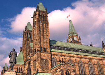 Ottawa Parliament the central block May 2008