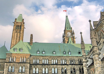 Ottawa the towers of Parliament May 2008