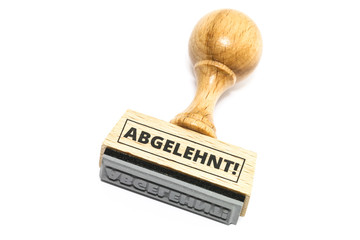 Abgelehnt-Stempel