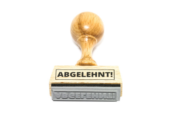 Abgelehnt-Stempel