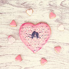 Fototapeta premium gift on Valentine's Day