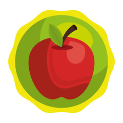 apple fresh fruit isolated icon vector illustration design