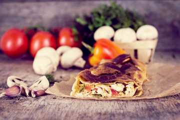 strudel with vegetables