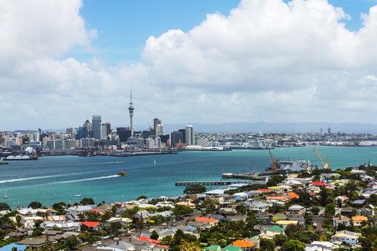 View to Auckland City from Mt Victoria Devonport