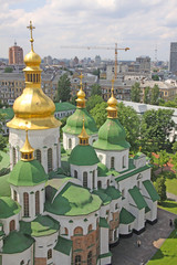 Fototapeta na wymiar Ukraine. Kiev. View at Saint Sophia Cathedral