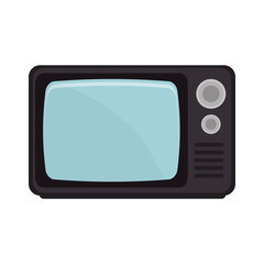 old tv isolated icon vector illustration design
