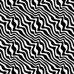 Abstract geometric black and white graphic design print weave pattern