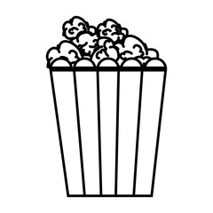 pop corn food icon vector illustration design