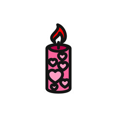 candle icon illustration