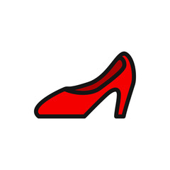 woman shoe icon illustration