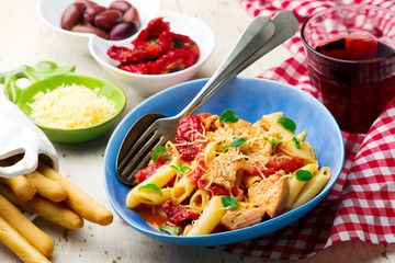 Grilled Chicken Penne al Fresco.