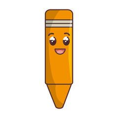 crayon comic character isolated icon vector illustration design