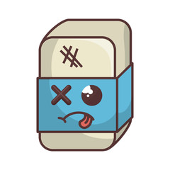eraser tool school isolated icon vector illustration design