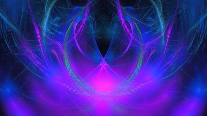 Fantasievolle leuchtend bunte Symmetrie