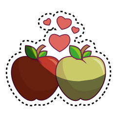 apple fresh fruit isolated icon vector illustration design