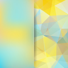 Background of geometric shapes. Blur background with glass. Light mosaic pattern. Vector EPS 10. Vector illustration