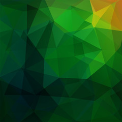 Fototapeta premium Background of geometric shapes. Green mosaic pattern. Vector EPS 10. Vector illustration