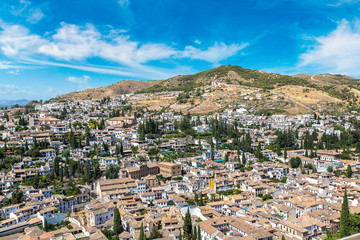 Obraz premium Panoramic view of Granada
