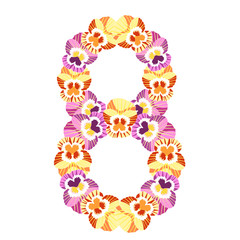 holiday March 8, Women is the flowers.  illustration