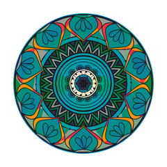 mandala art decorative icon vector illustration design