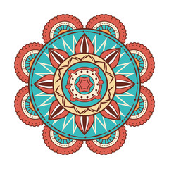 mandala art decorative icon vector illustration design