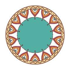 mandala art decorative icon vector illustration design