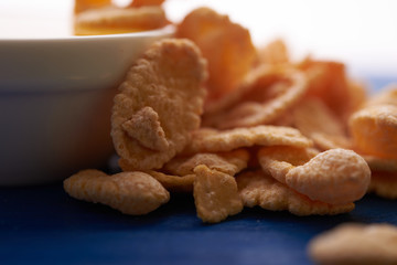 honey and corn flakes