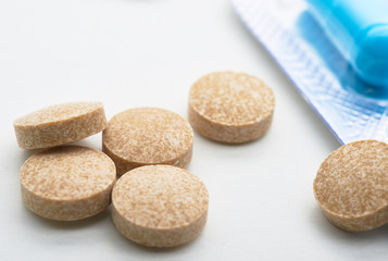 medicine on a white background