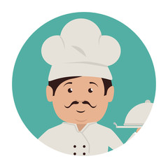 chef character isolated icon vector illustration design