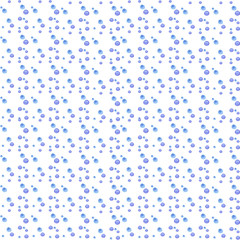 The abstract pattern of blue colorful watercolor circles different sizes. Simple round geometric shapes randomly scattered