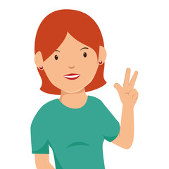 woman avatar character isolated icon vector illustration design