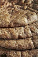 a stack of whole wheat pita breads