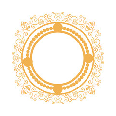 elegant frame decorative icon vector illustration design