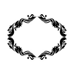 elegant frame decorative icon vector illustration design