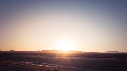 Sunrise over Nevada desert