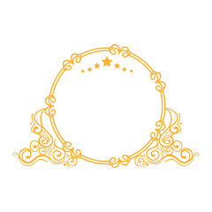 elegant frame decorative icon vector illustration design