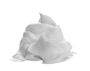 Shave foam isolated on white background