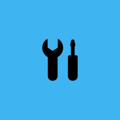 Tools icon. flat design