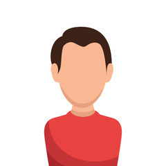 man avatar character isolated icon vector illustration design