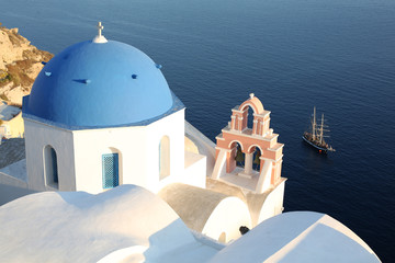 Historic church on Santorini Island, Greece