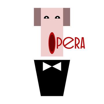 Opera singer in a tuxedo with a bow tie.