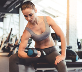 Woman at the gym