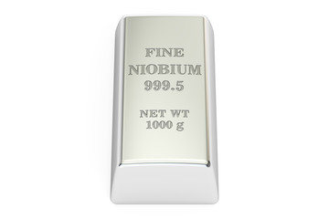 niobium ingot, 3D rendering